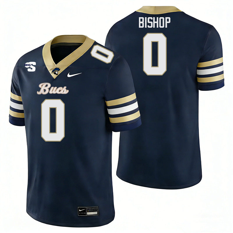 Charleston Southern Buccaneers #0 Jamil Bishop College Football Jerseys,Uniforms-Navy